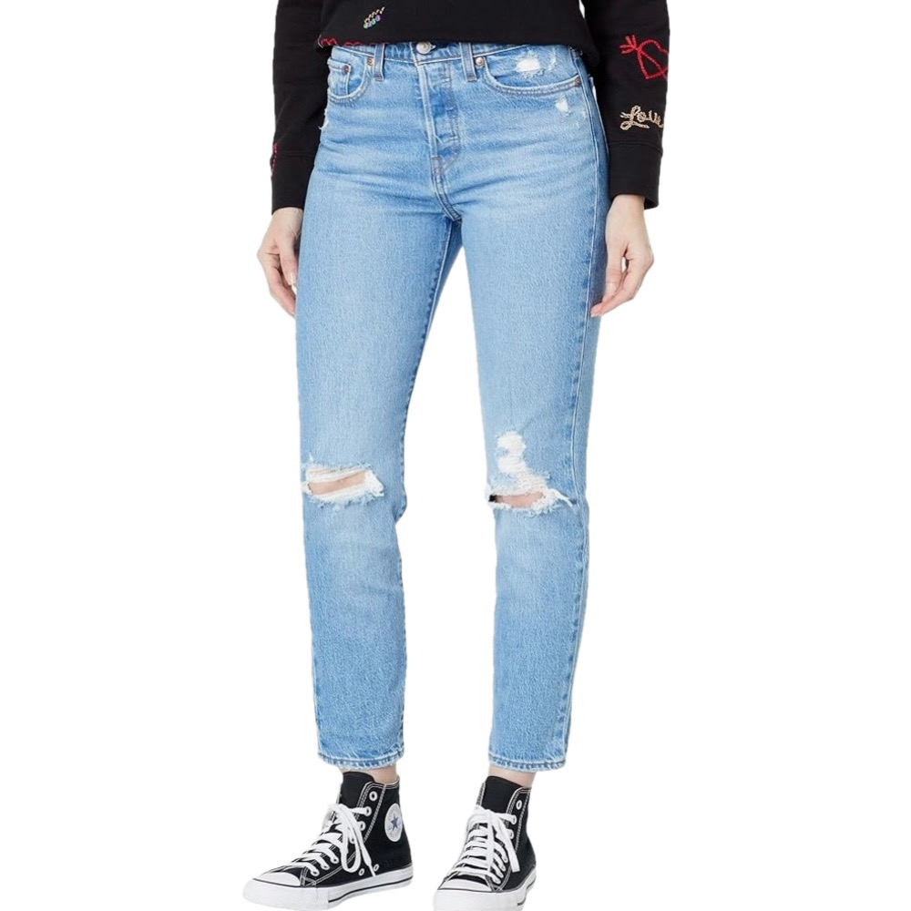 Distressed Wedgie Straight Levi’s Jeans